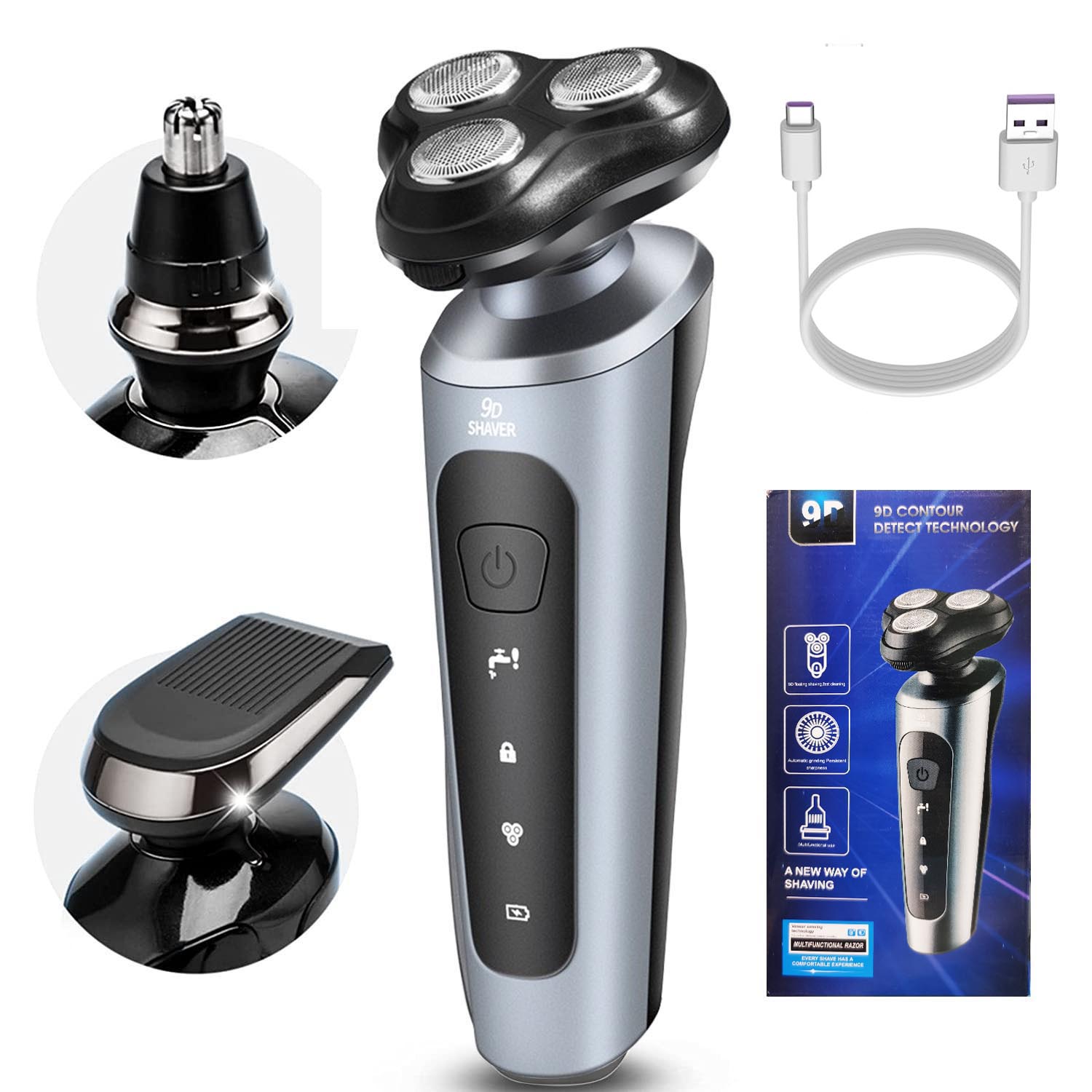 Men Grooming Full Body - Nowa Elektryczna Golarka Męska USB Akumulatorowa