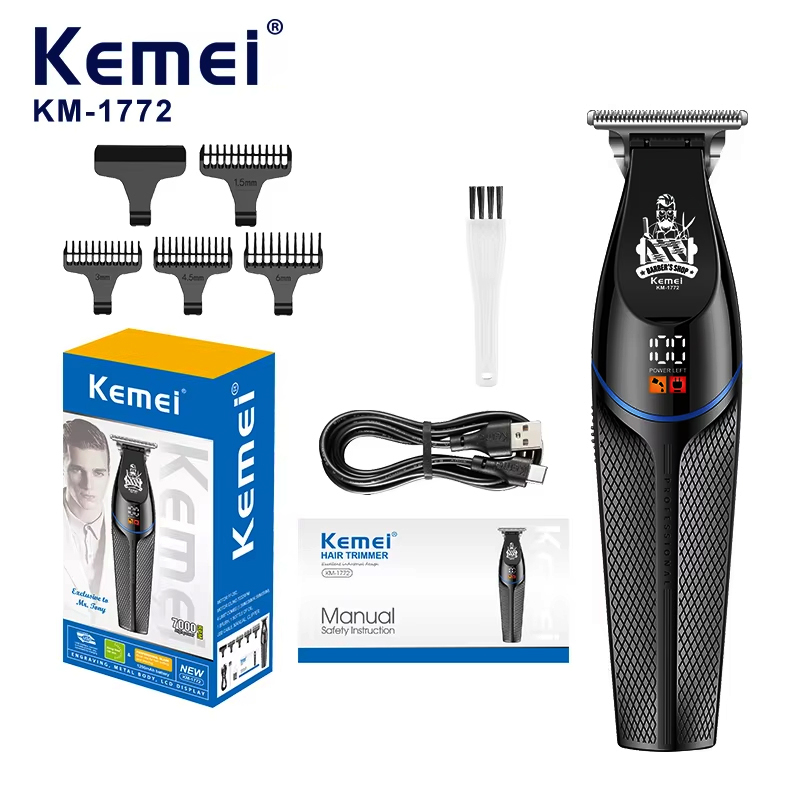 Beard Trimmer Cordless - Maszynka do włosów Kemei KM-1772 7000