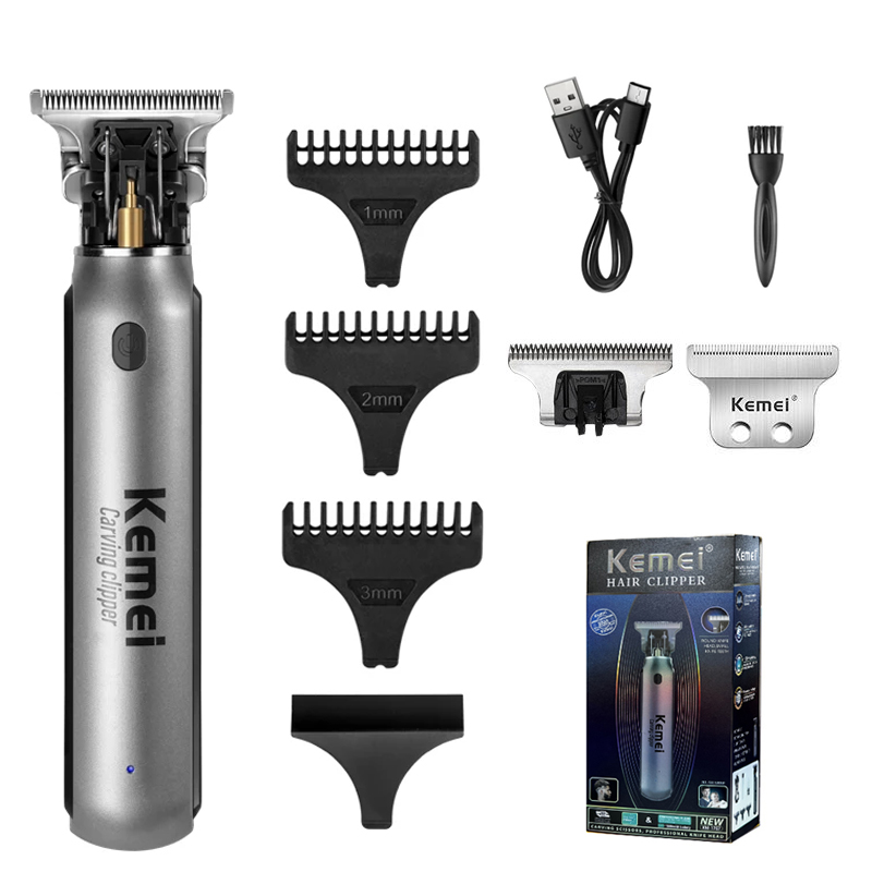 Beard Trimmer Cordless - Profesjonalna elektryczna maszynka do włosów KEMEI