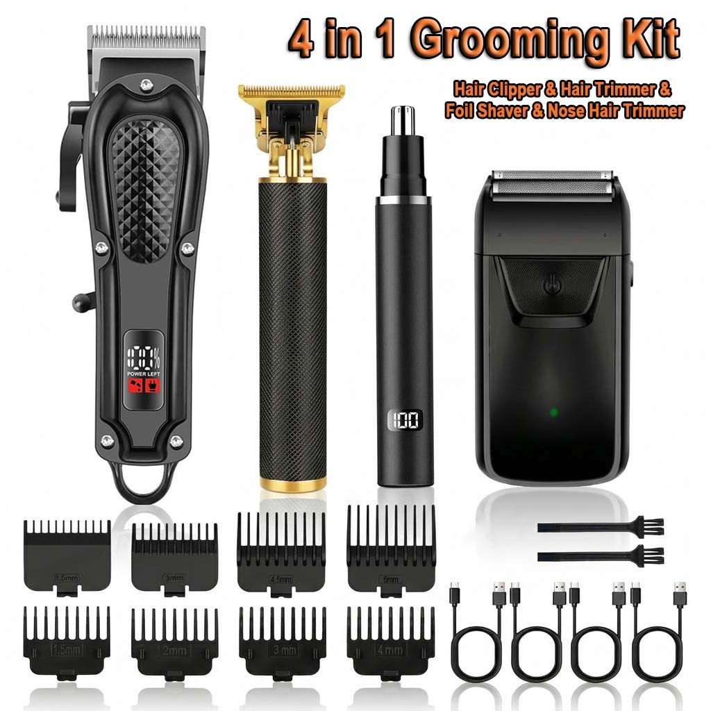 Beard Trimmer Cordless - Zestaw do strzyżenia włosów dla mężczyzn