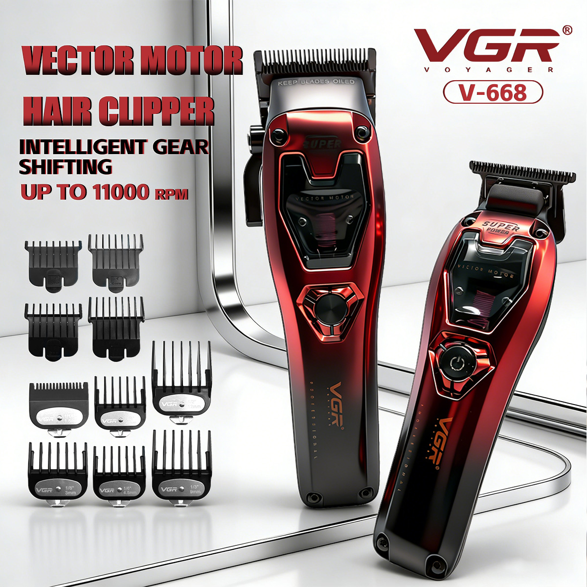 Beard Trimmer Cordless - VGR Maszynki do strzyżenia Profesjonalne Maszynki