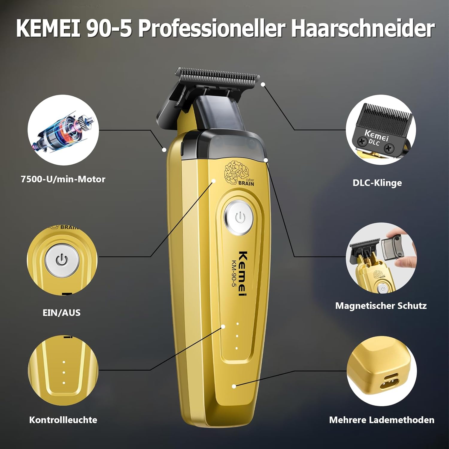 Trymer do włosów KEMEI dla męż – Beard Trimmer Cordless recenzja i cena