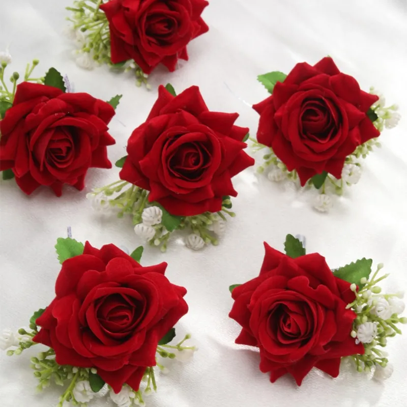 6 sztuk/zestaw Boutonniere dla – Men'S Grooming For Wedding recenzja i cena