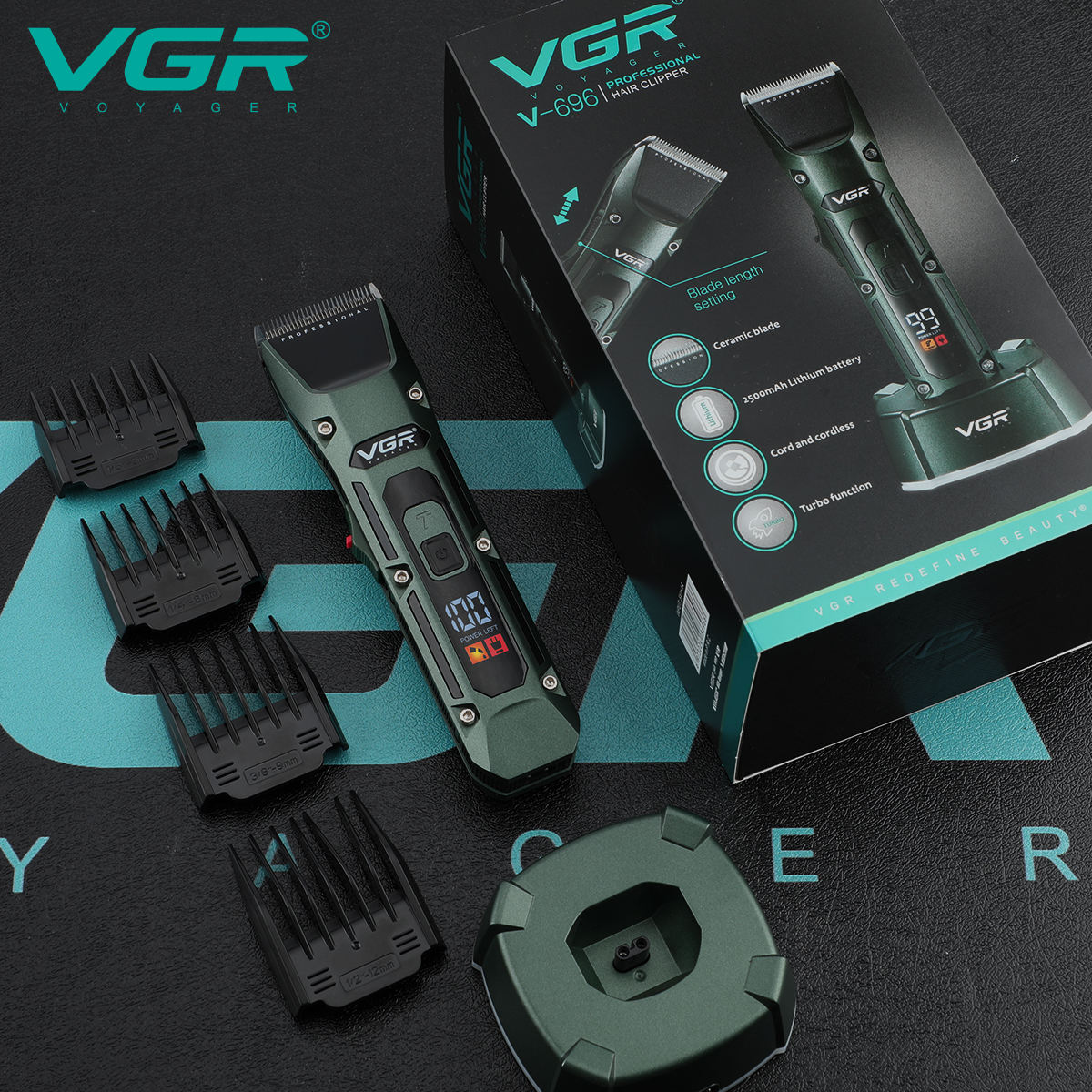 VGR V-696 nowy metalowy popula – Beard Trimmer Cordless recenzja i cena